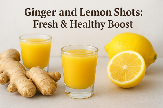 Ginger and Lemon Shots: Fresh & Healthy Boost